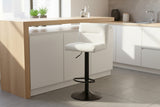 Orsina White Bar Stool with Adjustable Height and Stylish Design for Modern Kitchen Spaces
