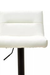 Orsina White Bar Stool with Adjustable Height and Contemporary Design for Modern Spaces