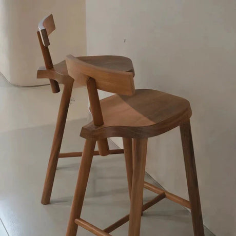 Stylish Nisu Home wooden Bar Stool with a modern design and ergonomic support