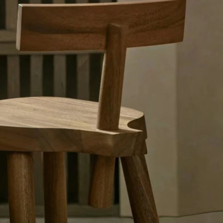 Nisu Home Bar Stool made of sturdy wood with a minimalist design for modern interiors