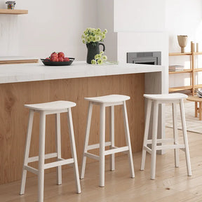 Nisu Home Bar Stool in White, perfect for modern kitchens and stylish dining areas