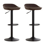 Dalston Set Of Two Mocha Bar Stools Orsina