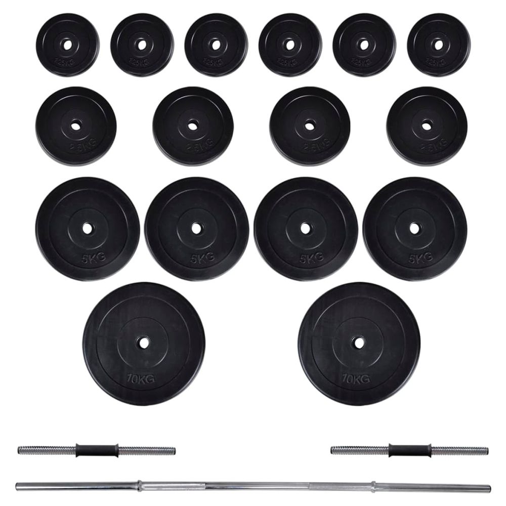 vidaXL Barbell And Dumbbell Set - Adjustable Weights vidaXL