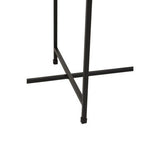 Orsina Modern Black Side Table with a Sturdy Cross Leg Design for Contemporary Spaces
