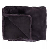 Orsina Fur Throw in Dark Grey, soft and cozy for warmth and style in any living space