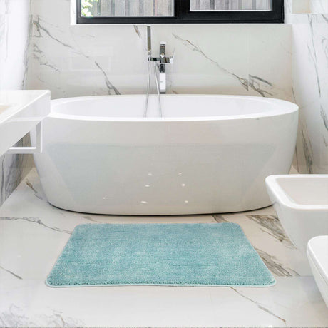 Vinsani Bath Mat 50X80cm Light Blue Vinsani