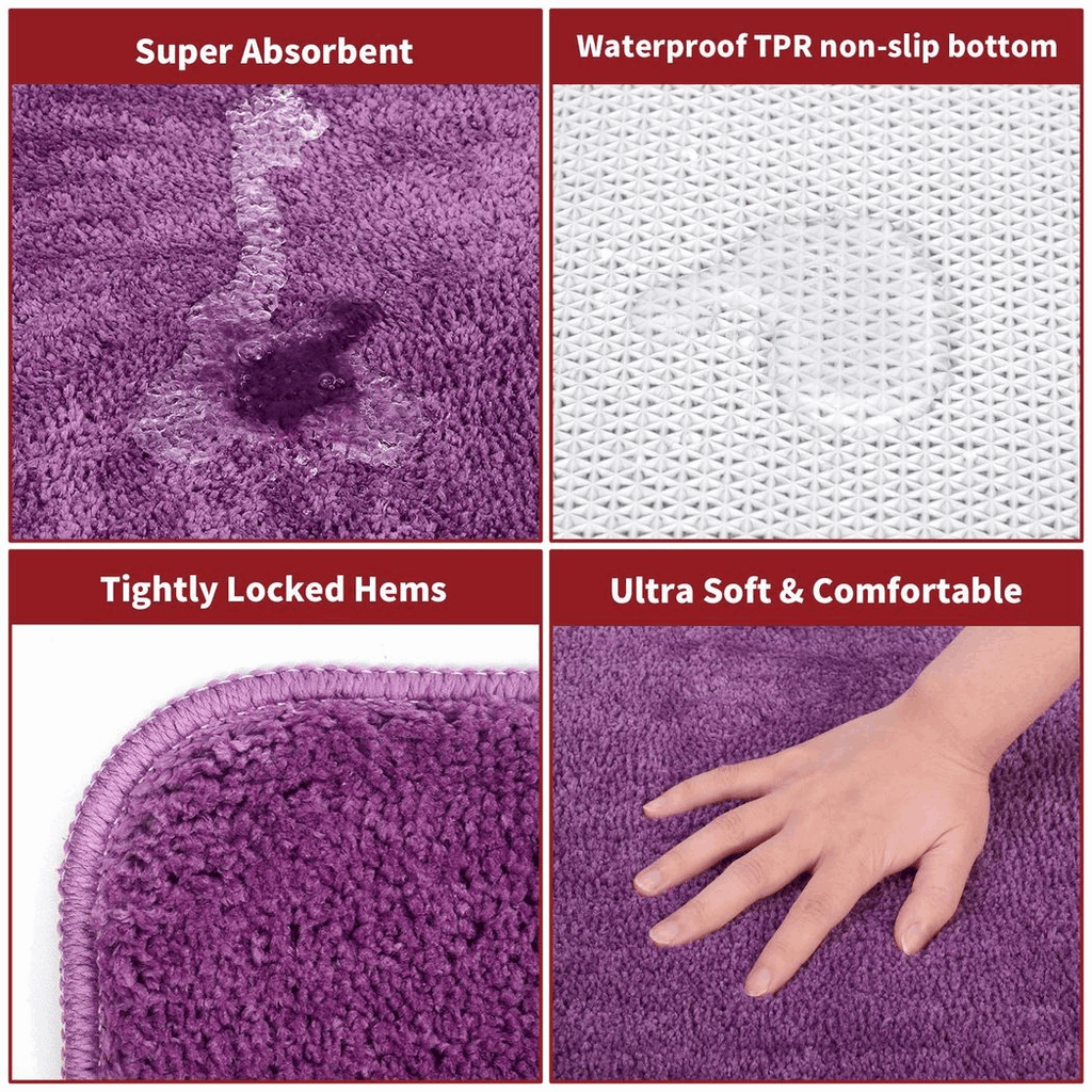 Vinsani Plush Bath Mat for Stylish Home Decor Vinsani