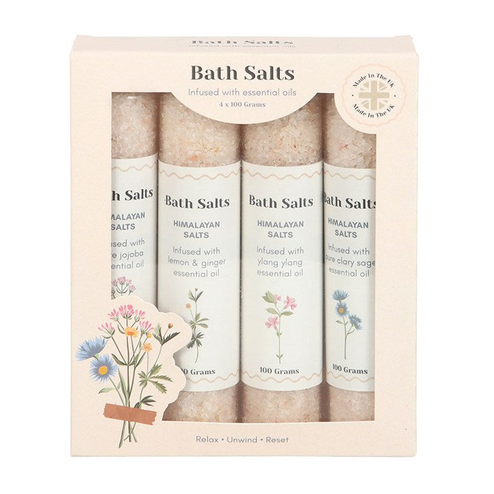 Himalayan Bath Salt Set with Essential Oils - Relax & Unwind N/A