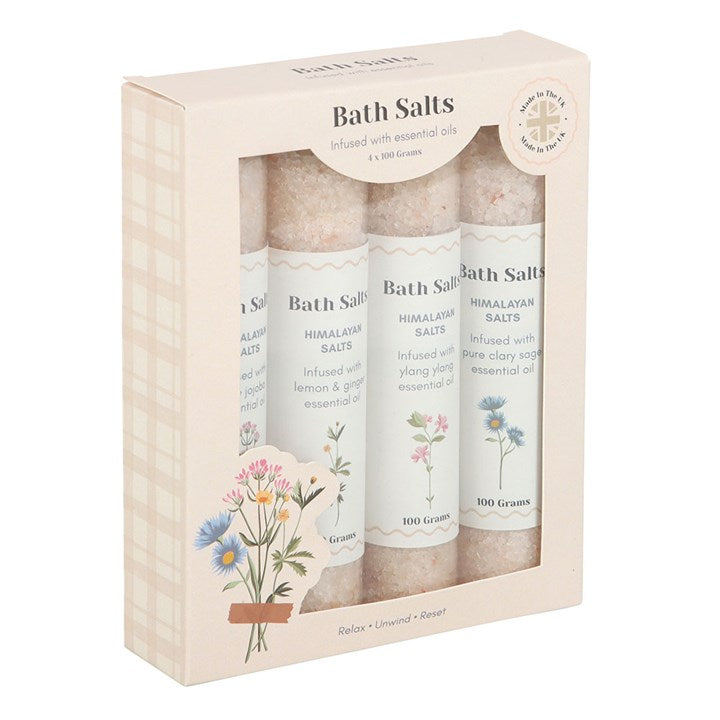 Himalayan Bath Salt Set with Essential Oils - Relax & Unwind N/A