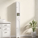 Wise Galleria Bathroom Cabinet in White with a Sleek Design and Storage Features