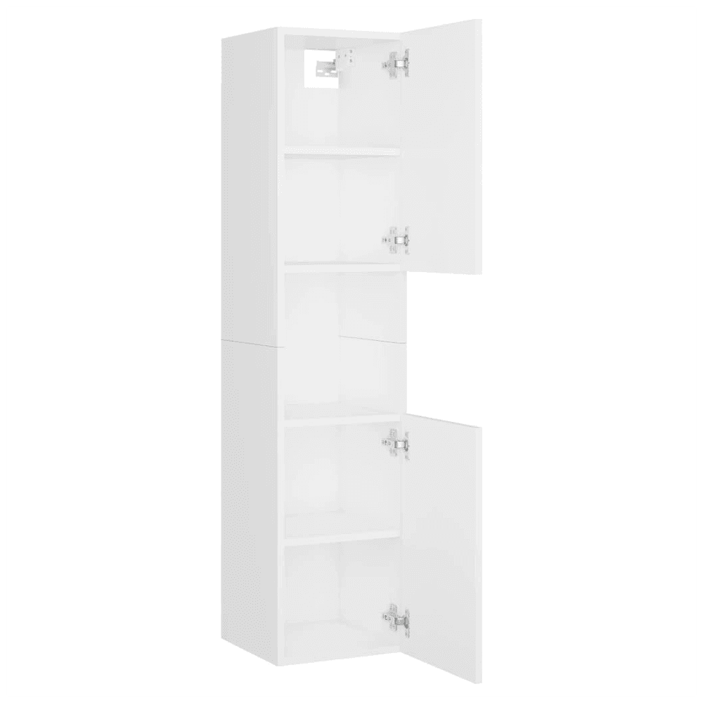 Bathroom Furniture Set White Engineered Wood vidaXL