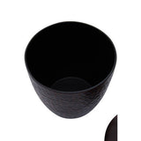 Orsina Bathroom Jar in a textured design, perfect for storing toiletries and accessories