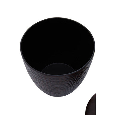 Orsina Bathroom Jar in a textured design, perfect for storing toiletries and accessories