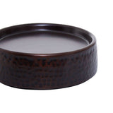 Orsina Brown Hammered Soap Dish with a Smooth Surface for Elegant Bathroom Decor