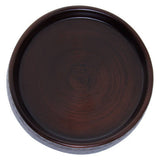 Orsina Round Wooden Soap Dish with a Smooth Finish for Elegant Bathroom Decor