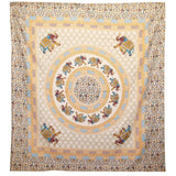 Wall Hanging and Beach Spread - Elephant Mandala - Brown Orange on Cream AW Dropship UK