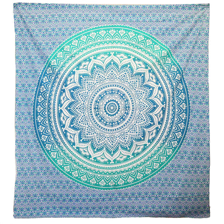Wall Hanging and Beach Spread - Umrao Mandala - Green AW Dropship UK