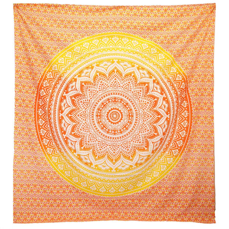 Wall Hanging and Beach Spread - Umrao Mandala - Orange AW Dropship UK