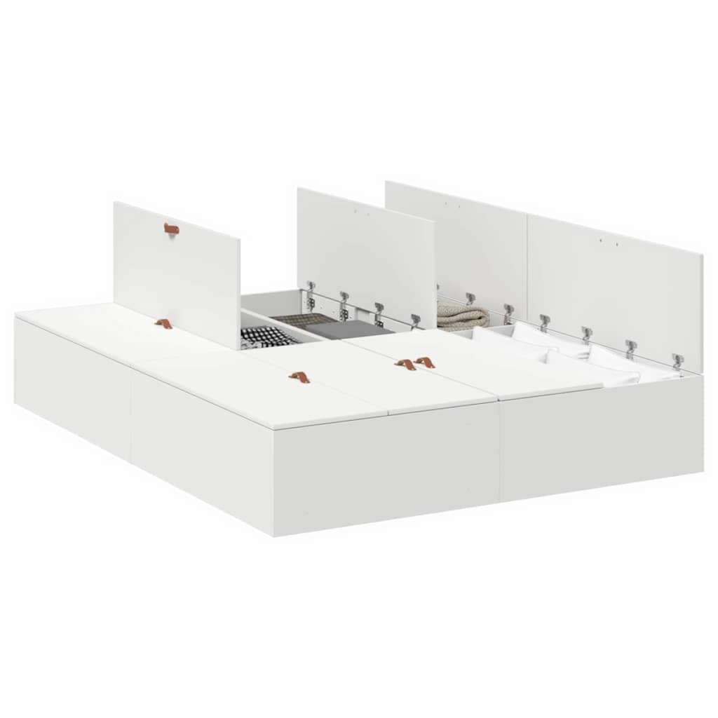 vidaXL Bed Frame White 200 x 160 x 31.5 cm Engineered wood vidaXL