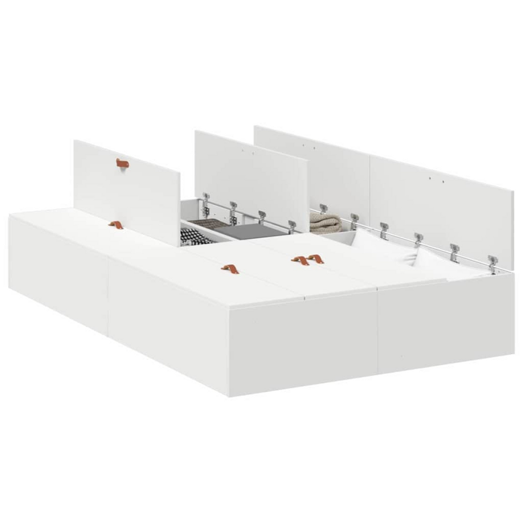 vidaXL Bed Frame White 200 x 120 x 31.5 cm Engineered wood vidaXL