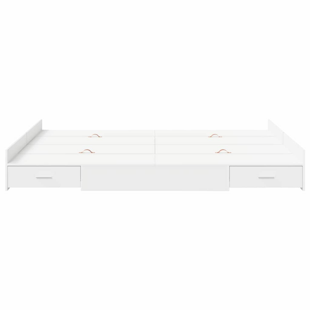 vidaXL Storage Bed Frame White 150 x 200 cm Engineered wood vidaXL