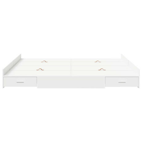 vidaXL Storage Bed Frame White 180 x 200 cm Engineered wood vidaXL