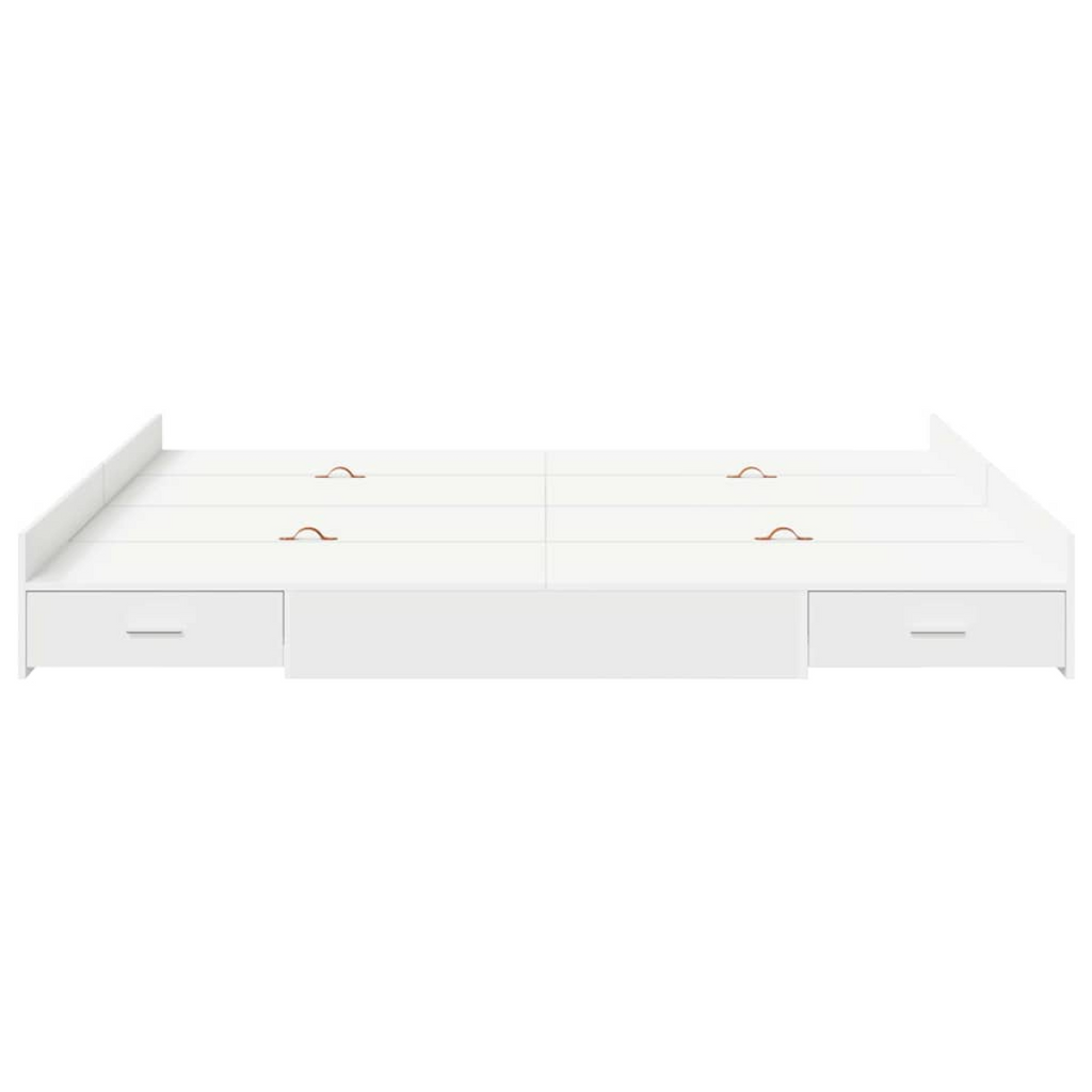 vidaXL Storage Bed Frame White 180 x 200 cm Engineered wood vidaXL