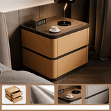 Klassyx bedside cabinet in a stylish design featuring two drawers and a wooden top for modern bedrooms