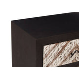 Orsina Bedside Table with a stylish drawer design and dark wooden finish for modern bedrooms