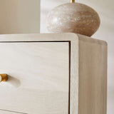 Fishe and Lilly Bedside Table with a natural finish and elegant design, perfect for modern bedrooms