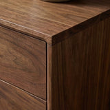 Fishe and Lilly Bedside Table with a sleek wooden finish and smooth drawer design