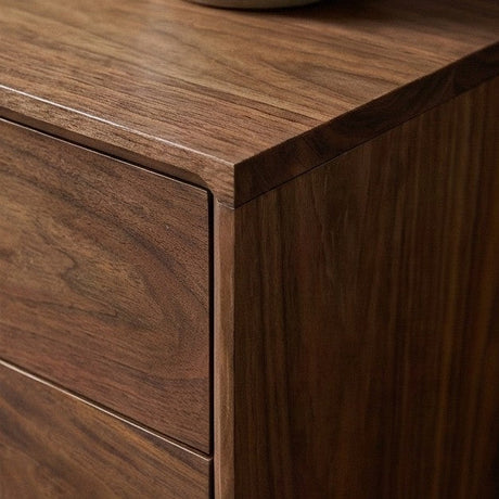 Fishe and Lilly Bedside Table with a sleek wooden finish and smooth drawer design