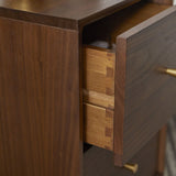 Fishe and Lilly Bedside Table with Sleek Design and Dovetail Joint Drawers for Organised Storage