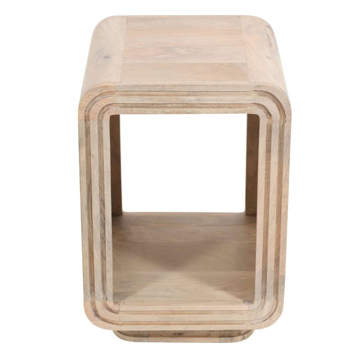 Preston Mango Wood Stylish Bedside Table Verty Furniture