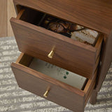 Fishe and Lilly Bedside Table with two spacious drawers for storage and a stylish wooden finish