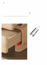 Klassyx Bedside Table with Smooth Rounded Edges and Drawers for Modern Bedroom Decor