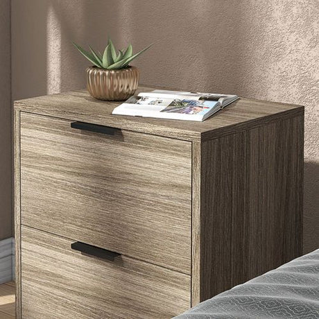 HOMCOM Bedside Tables Set of 2 with 2 Drawers for Bedroom, Living Room HOMCOM