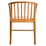 Orsina Beech Wood Chair with a minimalist design and natural finish showcasing the back structure