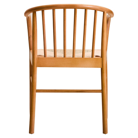Orsina Beech Wood Chair with a minimalist design and natural finish showcasing the back structure