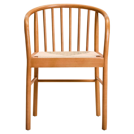 Orsina Beech Wood Chair with a minimalistic design and natural finish for stylish seating
