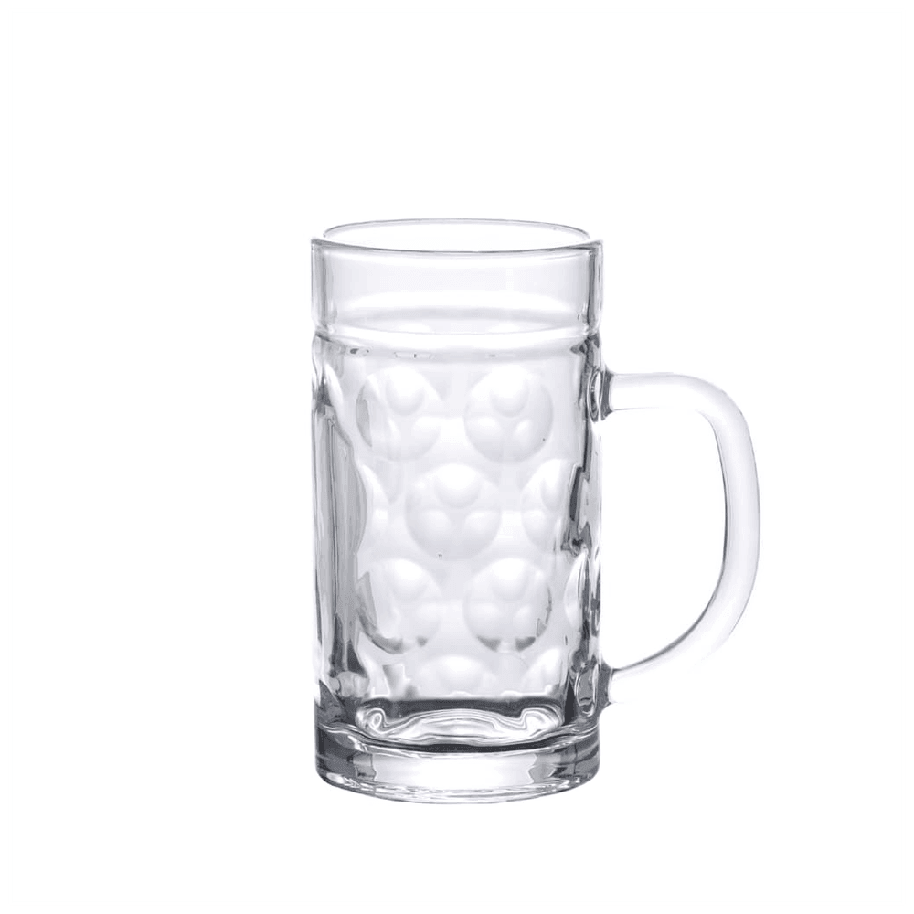 vidaXL Beer Mugs with Handle Glass 6 pcs 500 ml vidaXL