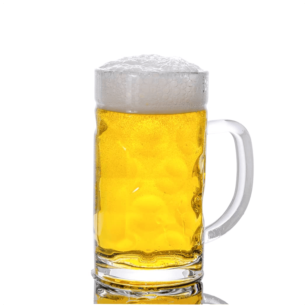 vidaXL Beer Mugs with Handle Glass 6 pcs 500 ml vidaXL
