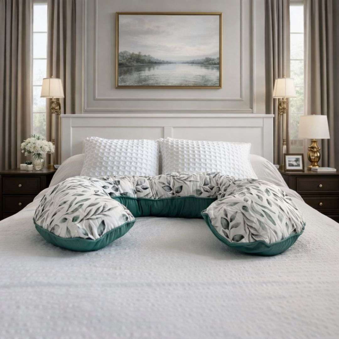 BellaMoon Body Pillow with a soft floral design for comfortable sleeping and support