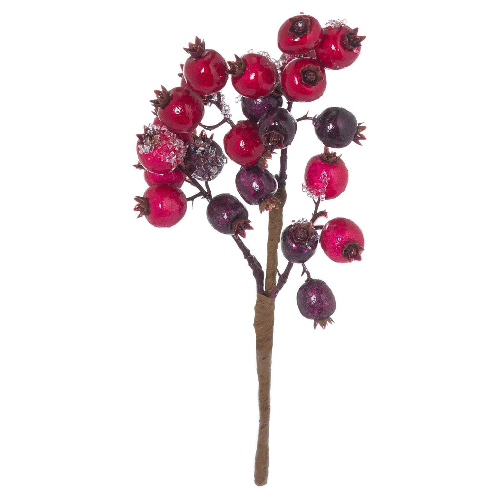 Shades 4 Seasons Berry Pick Christmas Garland Decor RED PLASTIC Shades 4 Seasons