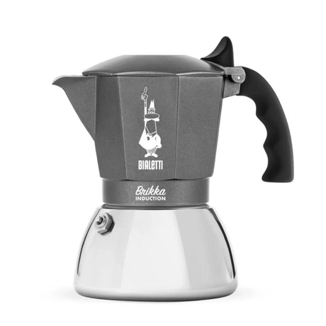 Bialetti Brikka Induction Coffee Maker with Aluminium Base and Stylish Handle