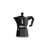 Bialetti Moka Express Coffee Maker in Black for brewing traditional Italian coffee