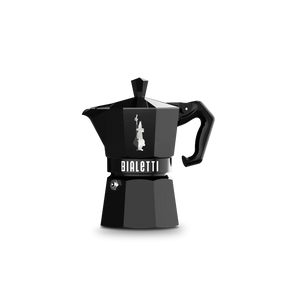 Bialetti Moka Express Coffee Maker in Black for brewing traditional Italian coffee