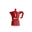 Bialetti Moka Express in vibrant red for brewing rich Italian coffee at home