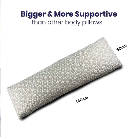 Brightr Sleep Body Pillow, larger and more supportive design for enhanced comfort and relaxation during pregnancy
