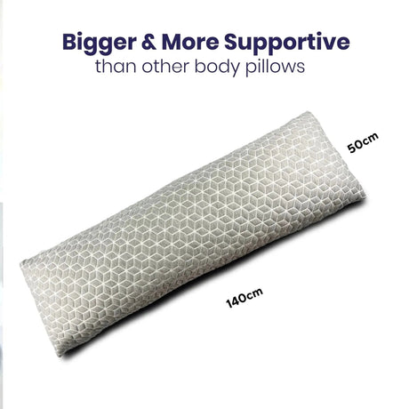 Brightr Sleep Body Pillow, larger and more supportive design for enhanced comfort and relaxation during pregnancy